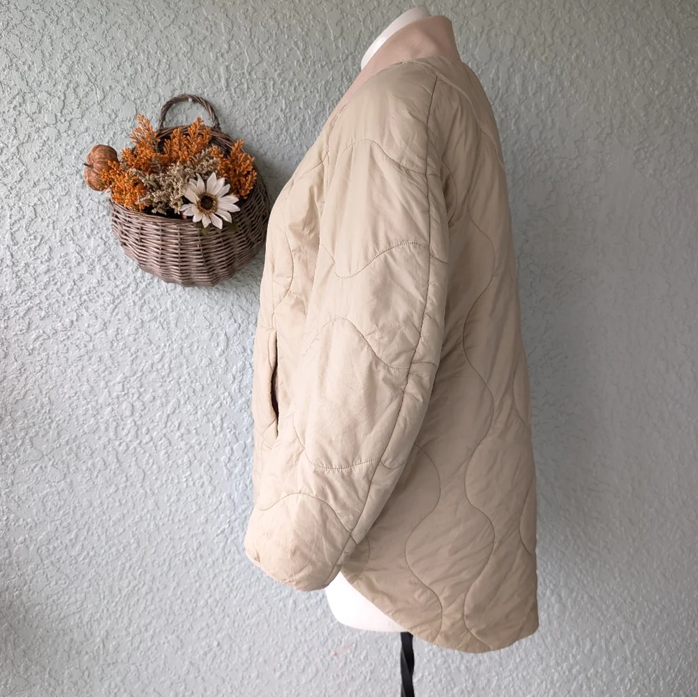 lululemon athletica Cream Quilted Jacket Quilted Light Insulation‎ Jacket Size 6